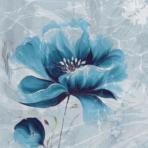 Blue Botanical Flowers